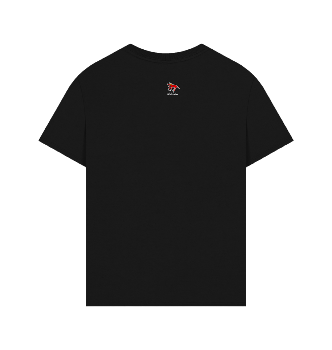 "MORE" MEN'S  OVERSIZED TEE (FRONTAL GRAPHIC) IN BLACK