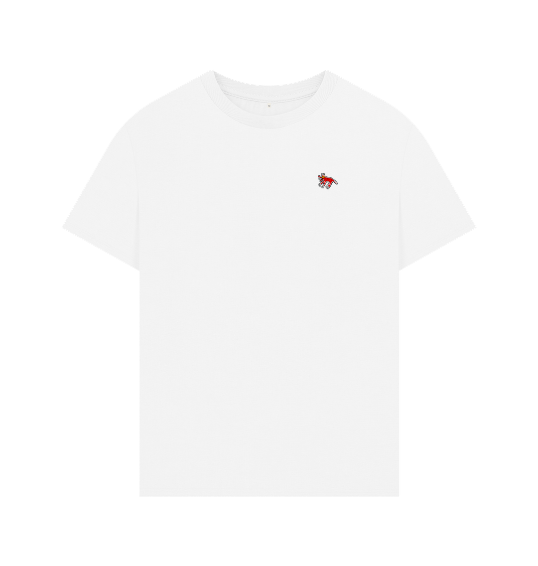 "MORE" MEN'S OVERSIZED TEE (REVERSE GRAPHIC) IN WHITE