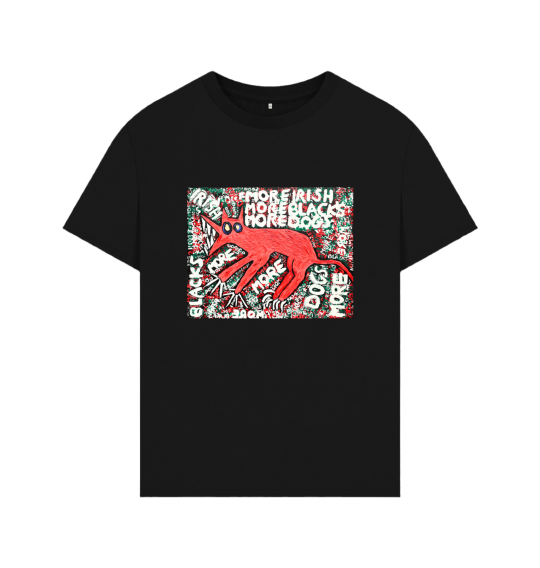 "MORE" MEN'S  OVERSIZED TEE (FRONTAL GRAPHIC) IN BLACK