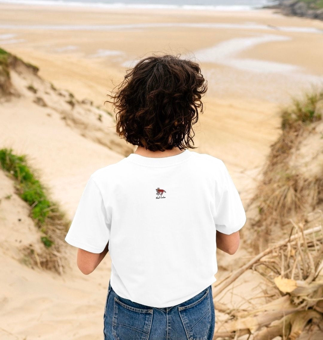 "MORE" WOMEN'S WHITE TEE (FRONTAL GRAPHIC)