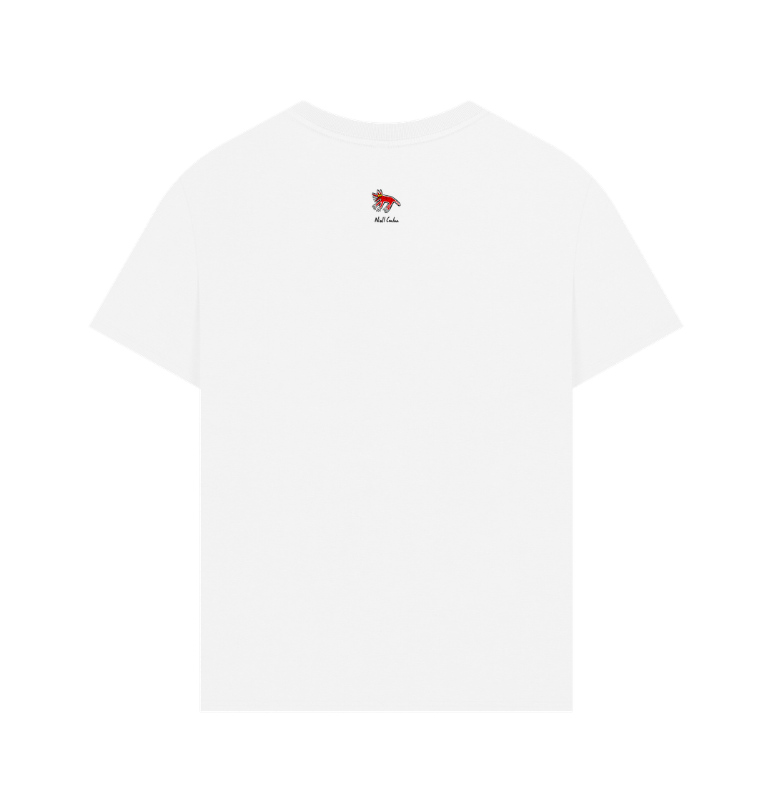 "MORE" MEN'S OVERSIZED TEE (FRONTAL GRAPHIC) IN WHITE